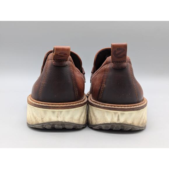 ECCO ST.1 Hybrid Leather Penny Loafers Shoes Slip On Cognac Brown Size 11 main image 5